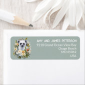 Animal lovers artsy blue aesthetic custom name ラベル (インサイチュ)