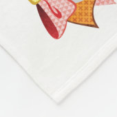 Animal megaphone ... fish, cat, girl (remake) フリースブランケット (角)