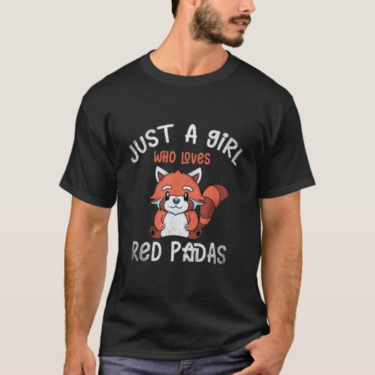 Animal Panda Bear Bamboo Red Panda Tシャツ (正面)