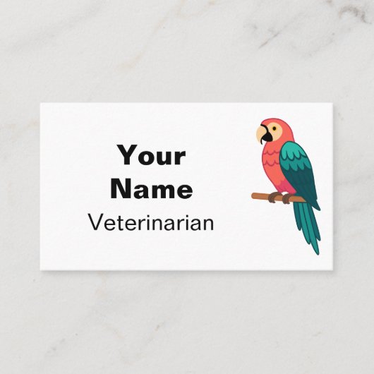 Animal, Parrot, Bird Image 名刺 (正面)