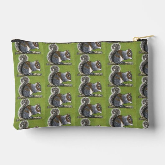 Animal pattern Print Cut Sew Bag アクセサリーポーチ (裏面)