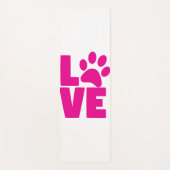Animal Paw Print Yoga Mat – LOVE Design ヨガマット (正面)