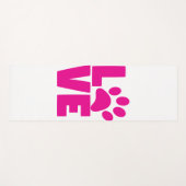 Animal Paw Print Yoga Mat – LOVE Design ヨガマット (正面(横))