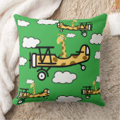 Animal Pilot Nursery Art クッション (ブランケット)