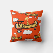 Animal Pilot Nursery Art クッション (裏面)