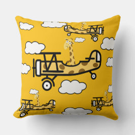 Animal Pilot Nursery Art クッション