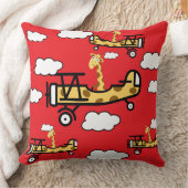 Animal Pilot Nursery Art クッション (ブランケット)
