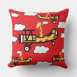 Animal Pilot Nursery Art クッション