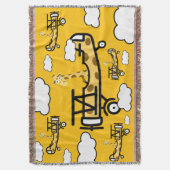 Animal Pilot Nursery Art スローブランケット (正面縦)