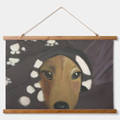 Animal portraits Wood Topped Wall Tapestry 吊り下げ型タペストリー (正面2)