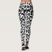 Animal print blanco y negro レギンス (裏面)
