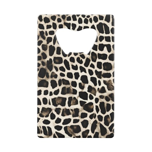 Animal Print - Bottle Opener クレジットカード栓抜き (正面)
