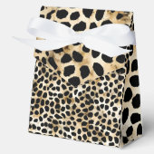Animal Print - Favor Box with Ribbon フェイバーボックス (正面)