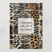 Animal Print - Flat Card プログラム (裏面)