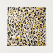 Animal print, leopard texture background タペストリー (正面(横))