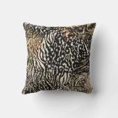 Animal print modern Luxury pillow クッション (裏面)