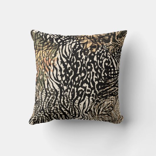 Animal print modern Luxury pillow クッション (裏面)