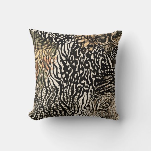 Animal print modern Luxury pillow クッション (正面)