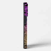 Animal Print on Purple & Gold Glitter Case-Mate iPhoneケース (裏面 / 右)