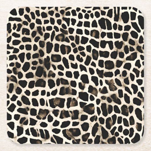 Animal Print - Paper Coasters  スクエアペーパーコースター (正面)