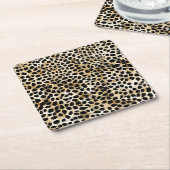 Animal Print - Paper Coasters  スクエアペーパーコースター (アングル)
