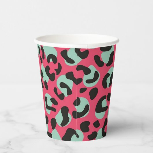Animal print pattern 紙コップ (右)