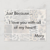 Animal Print - Postcard ポストカード (裏面)