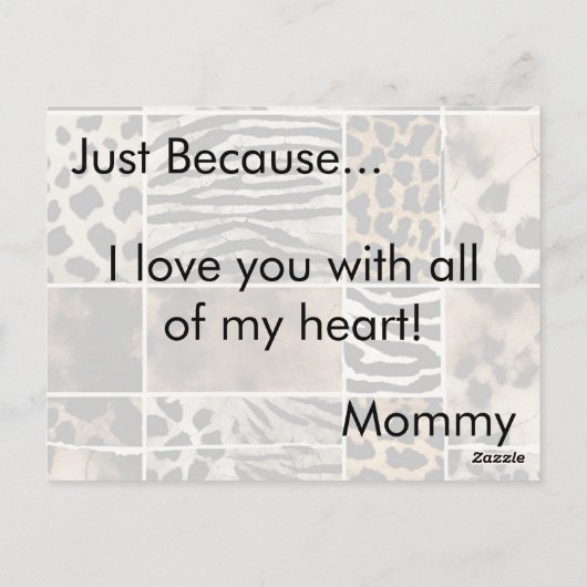 Animal Print - Postcard ポストカード (裏面)