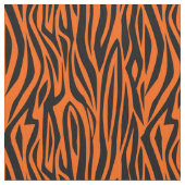 animal print tiger stripes wild orange ファブリック (クローズアップ)