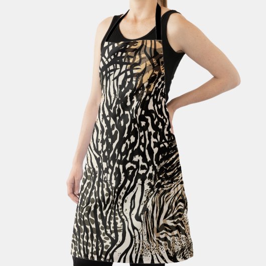 Animal print zebra modern All-Over Print Apron エプロン (インサイチュ)
