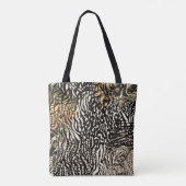 Animal print zebra modern Luxury トートバッグ (裏面)
