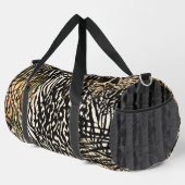 Animal print zebra modern Luxury sport bag ダッフルバッグ (右コーナー)