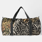 Animal print zebra modern Luxury sport bag ダッフルバッグ (裏面)
