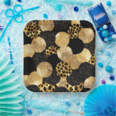 Animal Prints ペーパープレート (パーティー)