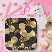 Animal Prints ペーパープレート (パーティー)