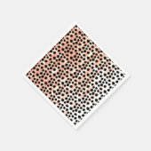 Animal Prints Black and Pink スタンダードカクテルナプキン (角)