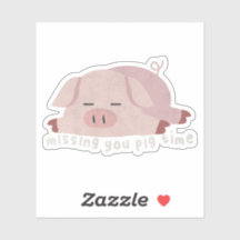 Animal Pun:'恋しく思's You Pig Time