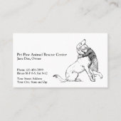Animal Rescue Shelter Business Card 名刺 (正面)