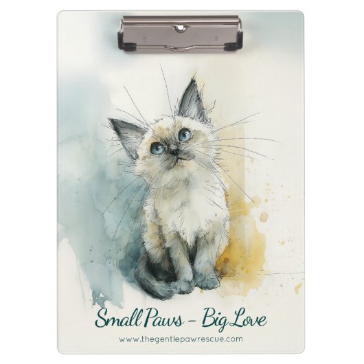 Animal Rescue Shelter Paper Organizer クリップボード (正面)