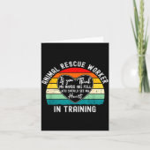 Animal Rescue Worker In Training Appreciation  カード (正面)
