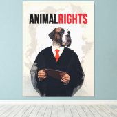 Animal Rights キャンバスプリント (インサイチュ (ウッドフロア))
