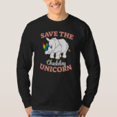 Animal Rights Save The Chubby Unicorns Tシャツ (正面)