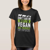 Animal Rights Vegan Vegetarian  6 Tシャツ (正面)