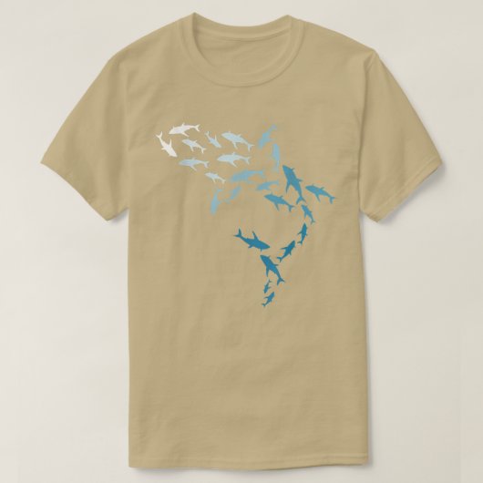 Animal Science Great White Shark Lover Marine Biol Tシャツ (デザイン正面)