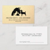 Animal Service | Horse Dog Cat Logo 予約カード (正面/裏面)