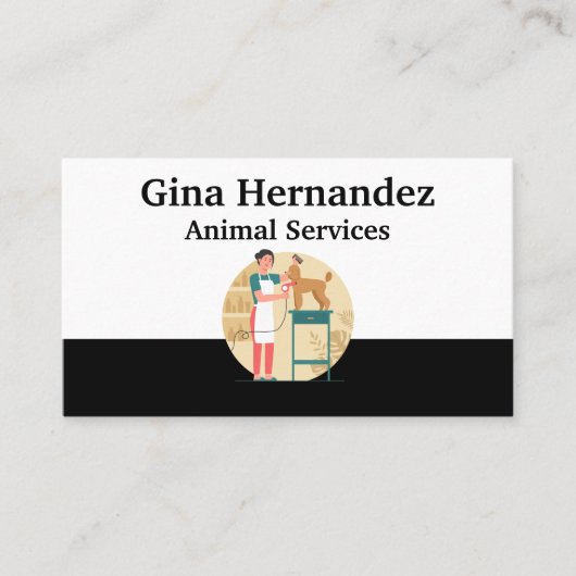 Animal Services | Groomer | Pet Store 名刺 (正面)