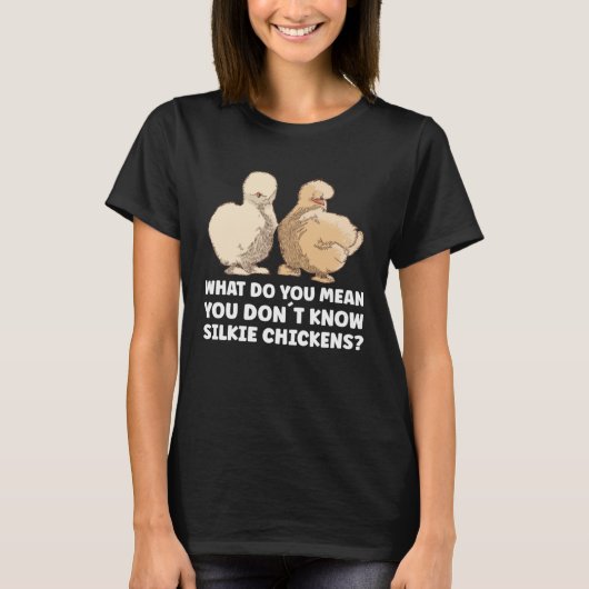 Animal Silkie Chicken Mom Chinese Silk Chicken Tシャツ (正面)
