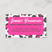 Animal Skin Leopard spot 名刺 (裏面)