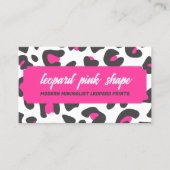 Animal Skin Leopard spot 名刺 (正面)