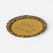 Animal Skin Leopard Spot Wild One  ペーパープレート (アングル)